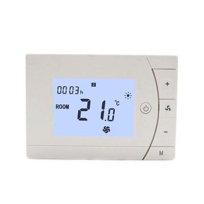 3 Speed One Fan Speed Control Selectable Digital Programmable Fan Coil Thermostat