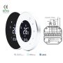 Modbus Thermostat 2 Pipe or 4 Pipe Fan Coil Thermostat Home Thermostat with Round Shape