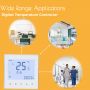 Modbus or Wifi Thermostat Fan Coil Thermostat Temperature Controller with Fireproof Housing and LCD Screen