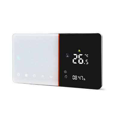 La conexión WiFi muestra automáticamente la temperatura y la humedad local Termostato de calefacción por suelo radiante