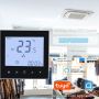 Termostato inteligente para hotel Termostato digital Termostato Fan Coil con función de tarjeta llave y Modbus opcional