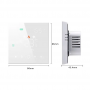 Smart Control Underfloor Heating Thermostat LED Display Black/White Color Heat Thermostats