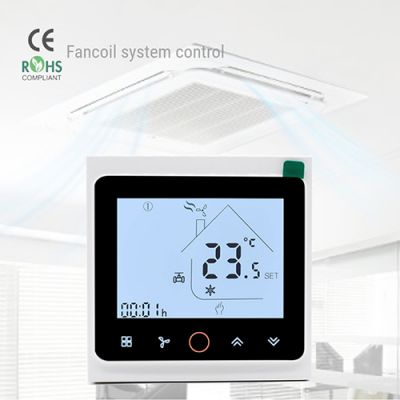 Digital Thermostat Fan Coil Thermostat Heating and Cooling Thermostat with Modbus or Wifi