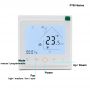 Hotowell Fan Coil Thermostat Wifi Thermostat Programmable Thermostat with External Sensor or Keycard