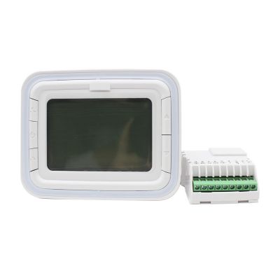 Pantalla de temperatura ambiente y temperatura configurada Controlador manual Termostato ambiente