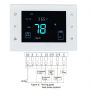 Multi Stage AC 24Vac Large Screen Smart Life App Control Household Heat Pump Thermostat 