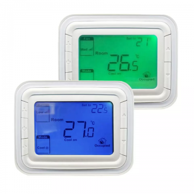 24VAC Honeywell T6865 LCD Large Screen Heat/Cool/Vent Mode Fcu Digital Thermostat