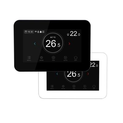 HVAC System Fan Coil Thermostat Modbus Color Touch Screen Thermostat