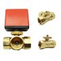 2 Way or 3 Way Electric Actuator Motorized Flow Control Ball Valve