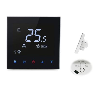 24Vac 240Vac Termostato de ambiente programable para Ac Botones táctiles Termostato inteligente