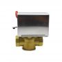 Motor Aluminum Cover with Brass Valve Body Fan Coil Heating & Chiller Water Motorized valve Control