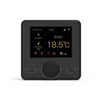HTW-WF71 Termostato Fan Coil de 4 Tubos con Pantalla RGB Modbus (más Wifi) Controlador de Temperatura