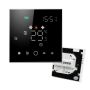 Tempered Glass LED Touch Screen HVAC 3 Speed Smart Temperature Controller Thermostat HVAC 220V
