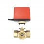 2 Way/3 Way Fan Coil Brass Ball Valve For Water Use With Electric Actuator 220V/110V/24V