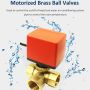 Hotowell DH IP65 SPDT SPST Water Switch Ball Motorized Valve