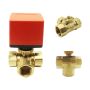 Hotowell DH IP65 Forged Brass DN15/20/25/32/40 BSP NPT Motorized Ball Valve