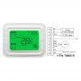 White Housing Blue/Green Backlight Optional 3 Speed Fan Coil Thermostat T6865
